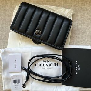 Coach Quilted Hayden Crossbody in Black Napa Leather